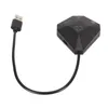 A black gaming adapter with a USB cable is shown on a white background. Podgląd zdjęcia produktu