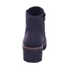 A back view of a black boot with a thick sole. Produktbild-Vorschau