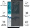 A screen protector for a smartphone is shown with various feature callouts. Produktbild-Vorschau