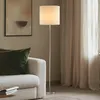 Lindby Stehleuchte Parsa, weiß, Textil, Höhe 167cm, E27 Produktbild-Vorschau 2