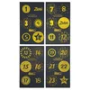 48 Adventskalenderzahlen AUFKLEBER für 2 Kalender schwarz Produktbild-Vorschau 2
