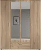 Daniela 160cm Kleiderschrank mit 4 Türen 2 Schubladen und Produktbild-Vorschau 5