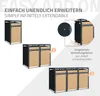 ML-Design Mülltonnenbox 1er für 1 Tonne 240L 68x80x116,3 cm Produktbild-Vorschau 6