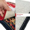 A collage showing the top and bottom of a car mat, with a hand holding up the edge of one mat to reveal the underside. Produktbild-Vorschau