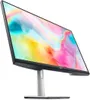 A Dell monitor with a colorful abstract image displayed on its screen, shown from a side angle on a white background. Podgląd zdjęcia produktu