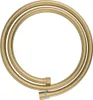 A coiled gold-colored shower hose on a white background. Anteprima dell’immagine prodotto