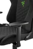 Close-up view of a black gaming chair with green stitching and a green Razer logo. Produktbild-Vorschau