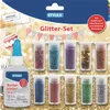 Glitter Set / bestehend aus Kleber + je 5 Döschen Produktbild-Vorschau 2