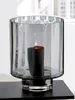 GILDE Windlicht, "Novus", Glas, schwarz, , H. 35 cm, D. Produktbild-Vorschau 1