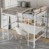 Łóżko piętrowe Flieks 90x200cm z biurkiem i półką, łóżko na Podgląd zdjęcia produktu 3