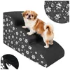 Domarex DOGGURU Grau Pfoten Hundetreppe 3 Stufen 60x30x40 Produktbild-Vorschau 6