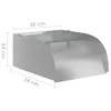 vidaXL Wodospad z diodami LED 30x34x14 cm stal nierdzewna Podgląd zdjęcia produktu 8