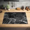 KitchenYeah© Herdabdeckplatte Marmor - Stein - Schwarz , Produktbild-Vorschau 2