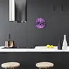 Glasuhr Wanduhr Küchenuhr Echt-Glas 30fi cm Abstrakt Produktbild-Vorschau 3