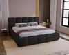 Lit rembourré BESILIO 180x200 Bouclé Boston – Lit avec Voir les images du produit 1