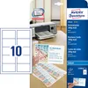 Packaging for Avery Zweckform business cards, showing a printer and sample cards. Anteprima dell’immagine prodotto