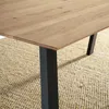 Esstisch 180x90cm mit Schweizer Kante, Wildeiche massiv Produktbild-Vorschau 2