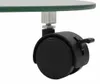 vidaXL Pflanzenständer mit Rollen 2 Stück Hartglas 28 cm Produktbild-Vorschau 4