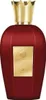 A red perfume bottle with a gold cap and label. Produktbild-Vorschau