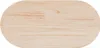 vidaXL Tischplatte 60x30x2,5 cm Massivholz Kiefer Oval Produktbild-Vorschau 4
