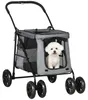PawHut hondenwagen, hondenbuggy met kussen, inklapbare Productafbeelding-voorbeeld 1