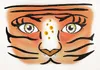 Oblique Unique Tiger Gesicht Sticker Set Tiergesicht Produktbild-Vorschau 1