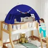 COSTWAY Kindertent, speelhut met 2 ramen en vlaggen, Productafbeelding-voorbeeld 9