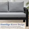 MEXO Gartenlounge-Set Gartenmöbel Set Aluminium Loungeset Produktbild-Vorschau 9