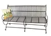 DanDiBo panca da giardino in metallo marrone resistente Anteprima dell’immagine prodotto 2
