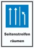 Schild Seitenstreifen räumen A5 (148x210mm) Produktbild-Vorschau 1