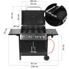 MalTec Gasgrill 4+1 Brenner mit Abdeckung | Gartengrill BBQ Produktbild-Vorschau 2