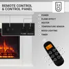BALDERIA Pandora (biela) | Elektrický voľne stojaci krb Náhľad obrázku produktu 4