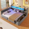 Łóżko jednoosobowe o wymiarach 140 x 190 cm z 2 szufladami, Podgląd zdjęcia produktu 4