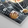 Wanduhr - Quadrat - Glasuhr - Kosmos Planet - 30x30cm - Produktbild-Vorschau 5