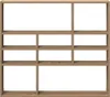 vidaXL Nástenná polica Artisan dub 90x16x78 cm materiál na Náhľad obrázku produktu 4