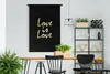 MuchoWow® Wandteppich Wandbehang Zitat - Liebe - Gold Produktbild-Vorschau 2