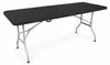 Aga Garten Klapptisch 180x74x74 cm Schwarz Produktbild-Vorschau 1