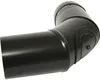 Pelletbogen 90° Ø80 mm mit Tür schwarz matt Produktbild-Vorschau 1