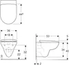Geberit 280 Wand-WC Rimfree Pack mit Softclose-Sitz Produktbild-Vorschau 3