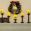 Conjunto de 5 velas LED navideñas con belén y mando a Vista previa de la imagen del producto 4