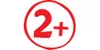 A red circle with a white background contains the number 2 and a plus sign. Anteprima dell’immagine prodotto