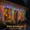 3,5 meter, 96 LED-ijspegellampjes, kleurrijke lichtgordijn, Productafbeelding-voorbeeld 6