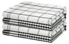 Geschirrtücher 4er Set - Schwarz / Weiß - 50x70 cm - Produktbild-Vorschau 2