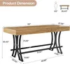 A diagram showing the dimensions of a bar table. Voir les images du produit