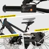 A collage of close-up images showcasing different features of an electric bicycle. Produktbild-Vorschau