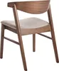 BELIANI Esszimmerstuhl 2er Set Braun u. Beige Gummibaumholz Produktbild-Vorschau 6