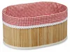 Relaxdays Brotkörbchen Bambus, Stoffeinsatz, HxBxT: 16,5 x Produktbild-Vorschau 11