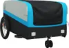 vidaXL Fahrradanhänger Schwarz und Blau 45 kg Eisen Produktbild-Vorschau 4