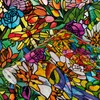 Fensterfolie Selbstklebend 45x200 cm - Bunter Garten - Produktbild-Vorschau 1