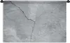 MuchoWow® Wandteppich Wandbehang Beton - Riss - Grau 60x40 Produktbild-Vorschau 1